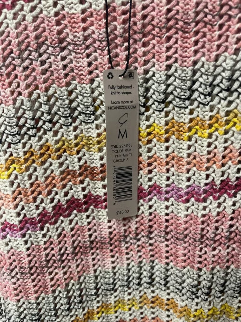 NIC+ZOE Knit Sweater Size Medium ORG $168 (track6) - Picture 3 of 3
